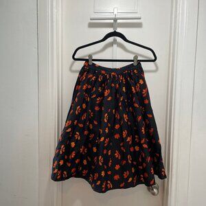Collectif Halloween Acorn Swing Skirt cotton XS US4